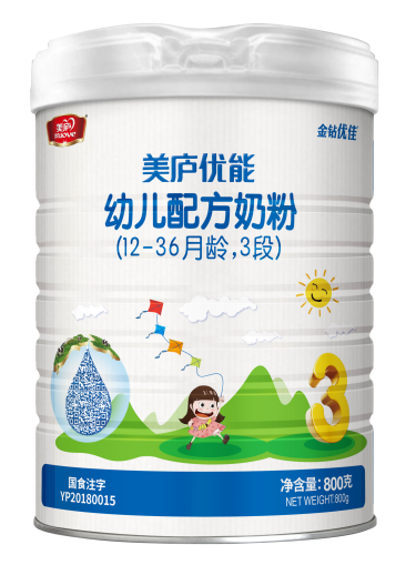奇异果体育优能幼儿配方奶粉800克3段