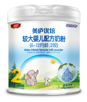 奇异果体育优培较大婴儿配方奶粉400克2段